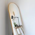 Madrid Mirror - Arch - Floor Standing - Brass - 40cm x 150cm