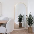 Madrid Mirror - Arch - Floor Standing - Brass - 90cm x 180cm