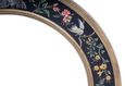 Meerut Black Lyre Bird Design Large Round Wall Mirror