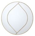 Bianca Wall Mirror - Brass - Round - Dia 90cm
