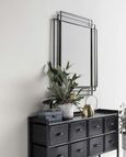 Black Metal Frame Wall Mirror