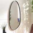 Rushmore Wall Mirror - Organic - Black Metal