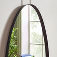Rushmore Wall Mirror - Organic - Black Metal