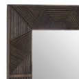 Saira Wall Mirror - Carved - Square - Mango Wood