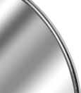 Silver and Metal Round Wall Mirror - 125cm x 125cm