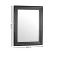 Tokyo Wall Mirror - Rectangular - Small - Black - 65cm x 85cm