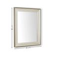 Tokyo Wall Mirror - Rectangular - Small - Pewter - 65cm x 85cm