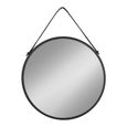 Trapani Mirror - Round - Hanging Wall - Black - 60cm x 60cm