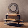 Trento Wall Mirror - Black Circular