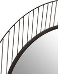 Trento Wall Mirror - Round - Black Linear