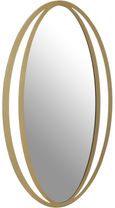 Trento Wall Mirror - Oval - Gold Double Ring Design