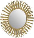 Trento Wall Mirror - Round - Gold Multi Ring Design