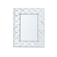 Wall Mirror - Rectangular - White - 58cm x 81cm