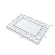 Wall Mirror - Rectangular - White - 58cm x 81cm