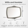 Camille Wall Mirror - Grey Oak
