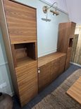 Display Cabinet and SM932 Sideboard Set - Walnut - SM914 - EX Display