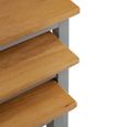 Cleo Nest of Tables - Set of 3 - Grey and Oak