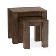 Turin Dark Oak Nest of Lamp Tables