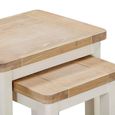 Hayley Nest of Tables - 2 - Oak and White