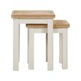 Hayley Nest of Tables - 2 - Oak and White