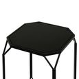 Nest of Tables - Black Mirrored - Octagon - Set of 2