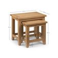 Astoria Oak Nest of Tables - Set of 2