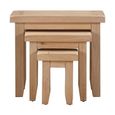 Wilmont Nest of Tables - Set of 3 - Oak