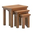 Original Nest of Tables - Set of 3 - Rustic Oak