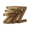Z Designer Nest of Tables - Set of 3 - Oak