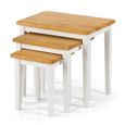 Cleo Nest of Tables - Set of 3 - White and Oak