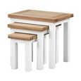 Lundy Nest of Tables - Set of 3 - White Painted