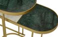 Suar Nest of 2 Tables - Marble and Gold
