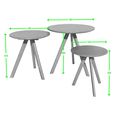 Scandic Nest of Tables - Set of 3 - Round - Oak
