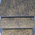 Nest of Tables - Metal - Brown Floral - Set of 3