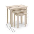 Cleo Nest of Tables - Set of 3 - White Washed