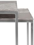 Templar Nest of Tables - Set of 2 - Silver Metal