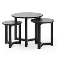 Nidri Nest of Tables - Set of 3 - Black