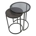Turner Nest of Tables - Slate Effect - Round - Set of 2