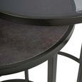 Turner Nest of Tables - Slate Effect - Round - Set of 2
