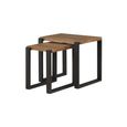 Pembroke Nest of Tables - Set of 2 - Rustic Pine