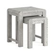 Amsterdam Nest of 2 Tables - Grey Washed Oak