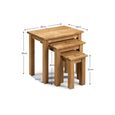 Coxmoor Nest of Tables - Set of 3 - Oak