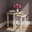 Cromwell Nest of Tables - Set of 2 - Grey Painted