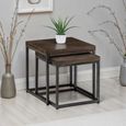 Brooklyn Nest of Tables - Set of 2 - Dark Oak