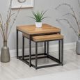 Brooklyn Nest of Tables - Set of 2 - Oak
