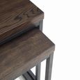 Brooklyn Nest of Tables - Set of 2 - Dark Oak