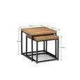 Brooklyn Nest of Tables - Set of 2 - Oak