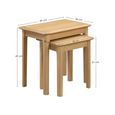 Cotswold Nest of Tables - Set of 2 - Oak