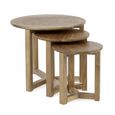 Nidri Nest of Tables - Set of 3 - Oak - Round