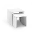Manhattan Nest of Tables - Set of 2 - White Gloss